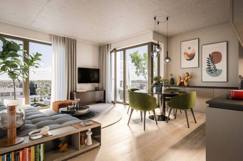 gemütlicher Wohnbereich - 2 Zimmer Etagenwohnung zum Kaufen in Germering