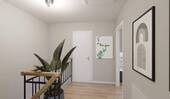 Heller und freundlicher Flur im Dachgeschoss - 