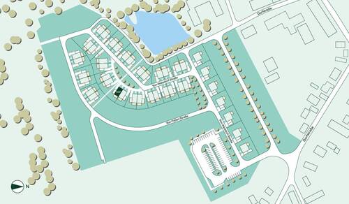 Lage des Doppelhauses im Quartier - 