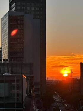 Sonnenuntergang aus dem Schlafzimmer - 