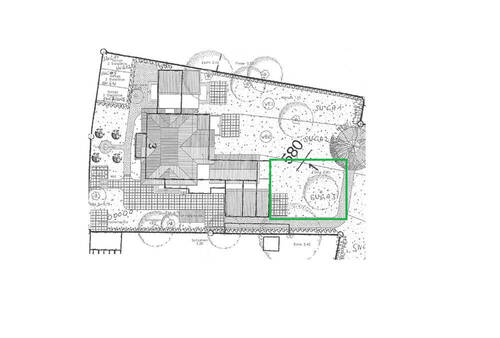 grün markierter Bereich Gartenanteil - Etagenwohnung mit 104,00 m² in Radebeul zum Kaufen
