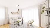 Das Wohnzimmer der Eigentumswohnung - Etagenwohnung mit 78,20 m² in Wedel zum Kaufen