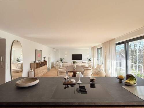 Wohn- & Esszimmer - Stilvolles Wohnen im Zooviertel - luxuriöse 4-Zimmer-Wohnung mit Aufzug und Stellplätzen
