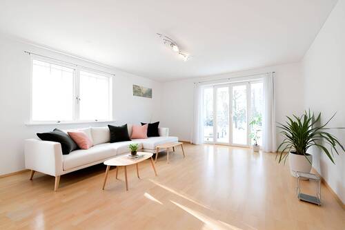 Visualisierung Wohnzimmer - 6 Zimmer Etagenwohnung zum Kaufen in München