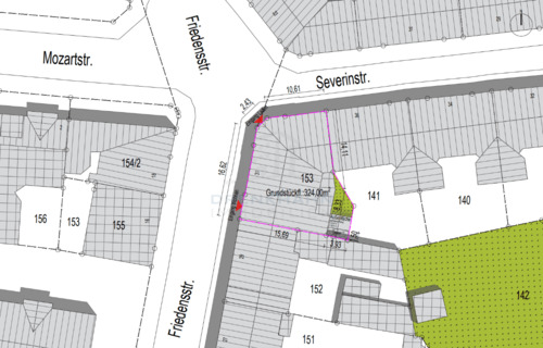 Lageplan_Friedensstraße - Gewerbeobjekt (Büro, Produktion, Verkauf) in Schwerin