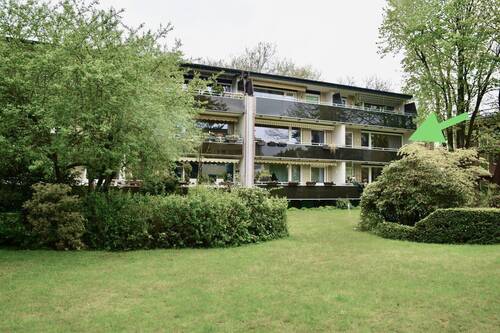 Wohnung vom Garten aus - Provisionsfreie bezugsfertige Wohnung in Eimsbüttel Stellingen Nähe Osterstrasse mit TG Stellplatz