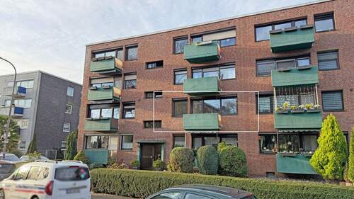 Ansicht Wohnung - Renovierungsfreundliche 3-Zimmer-Wohnung in Sackgassenlage von Moers-Vinn!