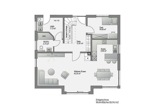 Erdgeschoss Beispiel - 