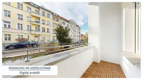 Wohnung im Leerzustand - 