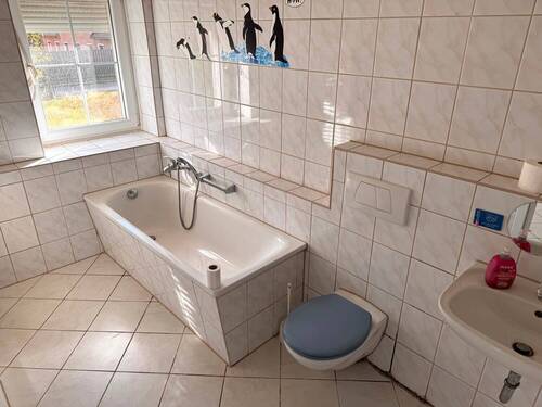 Badezimmer EG - 1 Zimmer Bauernhaus, Landhaus in Elstra / Gödlau