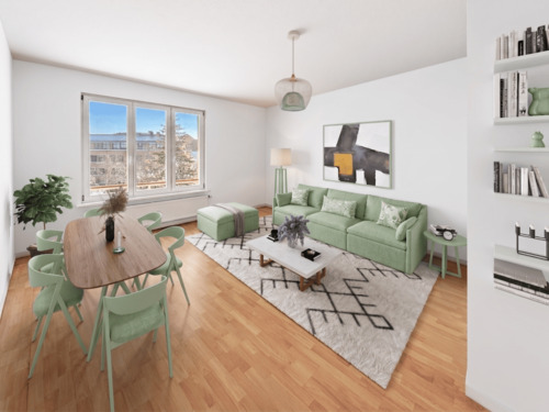Unverbindliche Visualisierung - Moderne Wohnung mit lichtdurchfluteten Räumen