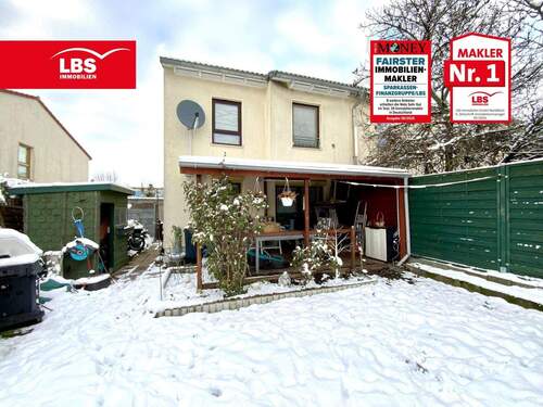 Hausansicht Gartenseite - 4 Zimmer Reihenendhaus zum Kaufen in Berlin