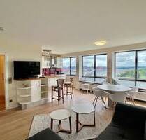 Möblierte 2-Zimmer-Wohnung mit Elbblick, Balkon & Tiefgarage - Hamburg Altona-Altstadt