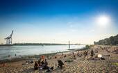 Der Elbstrand vor der Tür - 