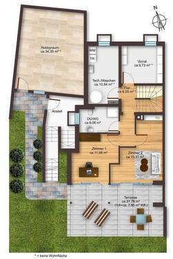 Gartengeschoss mögliche Variante - 