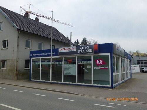 Ansicht 1 Wohnhaus u. Ausstellungspavillon - Älteres, renovierungsbedürftiges Einfamilienhaus mit separatem Ausstellungspavillon