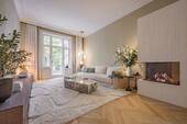 Wohnzimmer mit Balkon - 