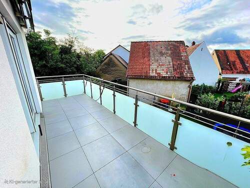 Balkon_.jpg - Mehrfamilienhaus, Wohnhaus mit 606,00 m&sup2; in Linkenheim-Hochstetten zum Kaufen