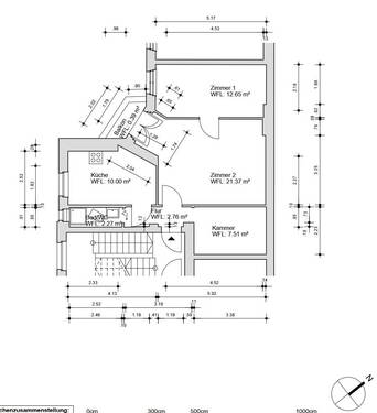 bemaßter Plan - 