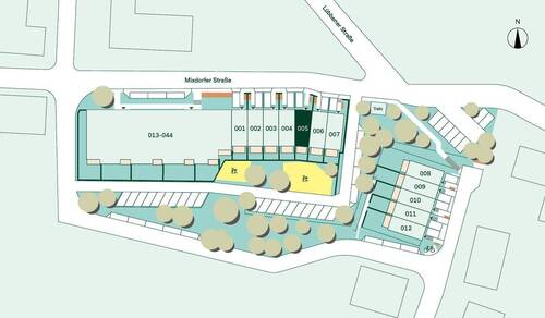 Lage des Reihenhauses im Quartier - 