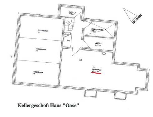 Der Hobbyraum im Kellergeschoss - 