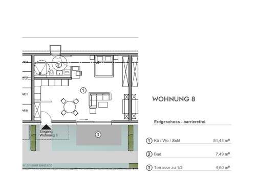 WH-8.jpg - Terrassenwohnung mit 63,60 m&sup2; in Grafrath zum Kaufen