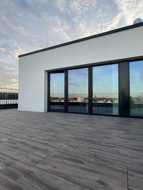 7. Etage Außenansicht_Bsp - Penthouse - Campo Living - Südseite Hauptbahnhof - Dachterrasse - KfW Effizienzhaus 55