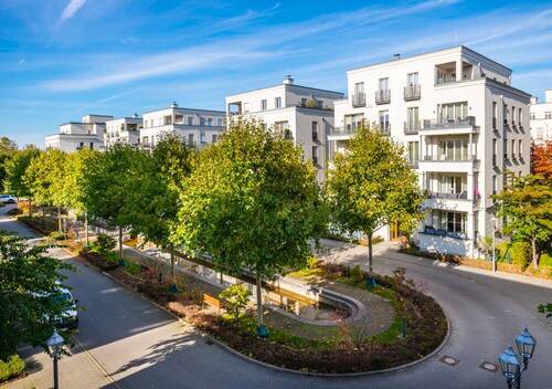 Ausblick vom Schlafzimmer - Etagenwohnung mit 105,70 m&sup2; in Düsseldorf zur Miete