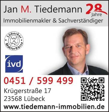 Jan M Tiedemann Immobilien - 4 Zimmer Einfamilienhaus zum Kaufen in Lübeck