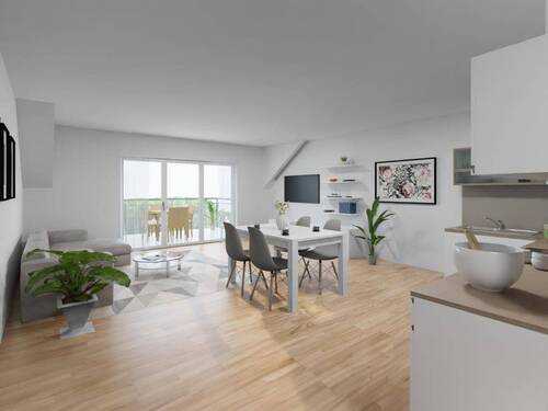 Wohnbereich - 2 Zimmer Etagenwohnung in Villingen-Schwenningen