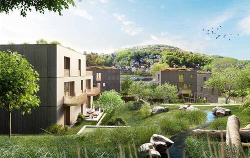 Visualisierung Garten - Etagenwohnung mit 60,90 m² in Heidelberg zum Kaufen