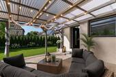 Blich von der Terrasse - 6,5 Zi. besser als im EFH - Erstbezug und Provisionsfrei - Sofort einziehen und wohlfühlen