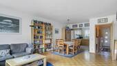 Wohnzimmer m. Blick zum Essbereich - 4 Zimmer Reihenmittelhaus in Berlin