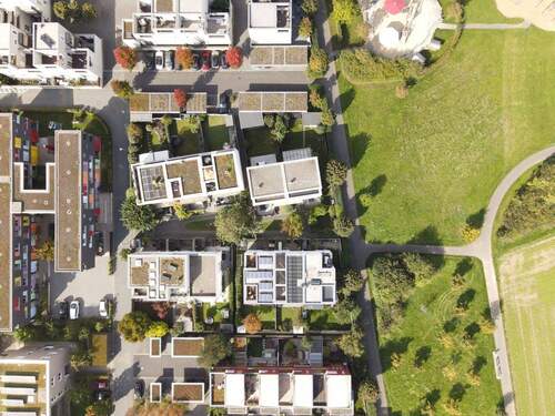 Luftansicht - 5 Zimmer Doppelhaushälfte in Frankfurt am Main