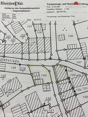 Auszug Kataster - 