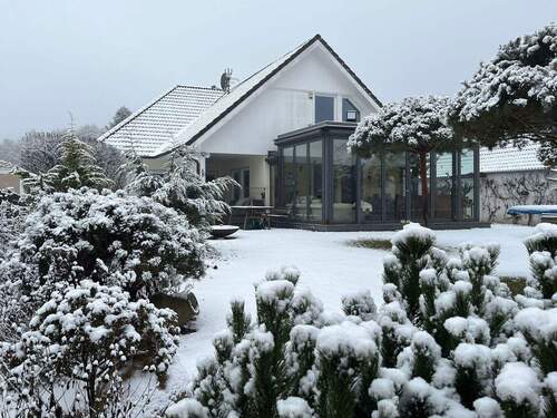 Gartenseite - großzügiges Einfamilienhaus am Storkower Kanal