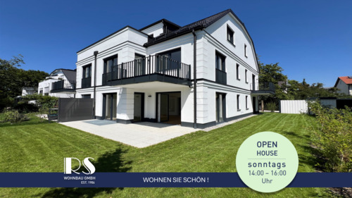  Nur 1 x verfügbar (Gartenwohnung in Haus B) - NEUBAU-Erdgeschosswohnung mit einem großen, sehr sonnigen Privatgarten und taghellem Souterrainbereich