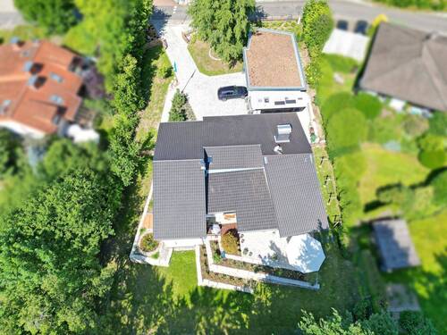 Drohnenbild - Einfamilienhaus mit 282,00 m² in Weinheim / Oberflockenbach zum Kaufen