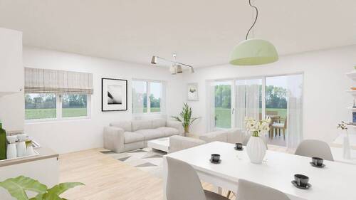 1 - Erstbezug: Hochwertige 2 ZKB-Neubauwohnung in Niederlosheim zu verkaufen
