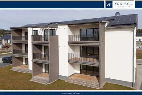 Bild 1 - Neubau mit Weitblick: 2-Zimmer-Wohnung in Flachslanden - Ideal für Singles und Paare