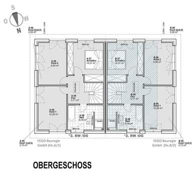Obergeschoss - 5 Zimmer Einfamilienhaus in Hamburg