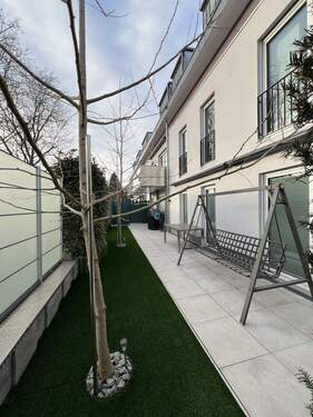 Gartenansicht 1 - 4 Zimmer Etagenwohnung zum Kaufen in Ettlingen