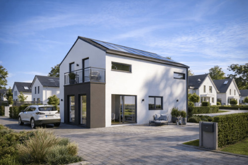 Haus Ansicht - Leben, wo es am schönsten ist - Ihr modernes Einfamilienhaus wartet!