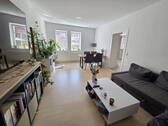 Wohnzimmer - Etagenwohnung mit 99,00 m&sup2; in Amt Creuzburg zur Miete