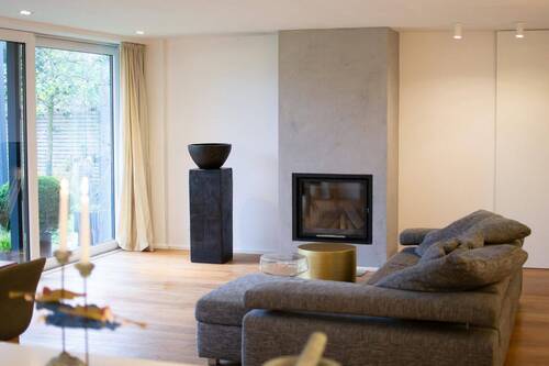 Wohnzimmer - Exklusiv sanierter Bungalow mit Sauna in bester Lage von Bocholt - barrierefrei & stilvoll