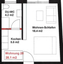 Grundriss Whg 28.PNG - Etagenwohnung mit 28,10 m² in Hagen zur Miete