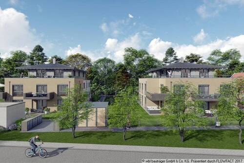 Ansicht Süd-Ost - Fertigstellung Herbst 2025 - Perfekte 2-Zi.-Gartenwohnung in Greifenberg unweit vom Ammersee