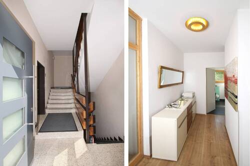 Hauseingang und Flur im Obergeschoss - 