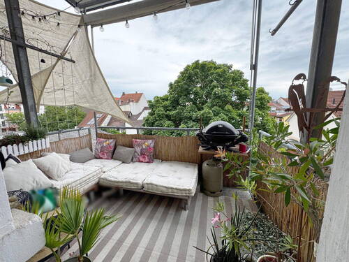 Balkon - Geschmackvolle, modernisierte 3-Zimmer-Wohnung mit Balkon in Rastatt