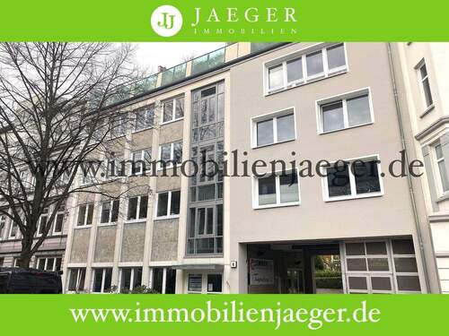 Hausansicht - Nähe Winterhuder Markplatz - ruhige - modernisierte - helle - flexible Bürofläche - Courtagefrei